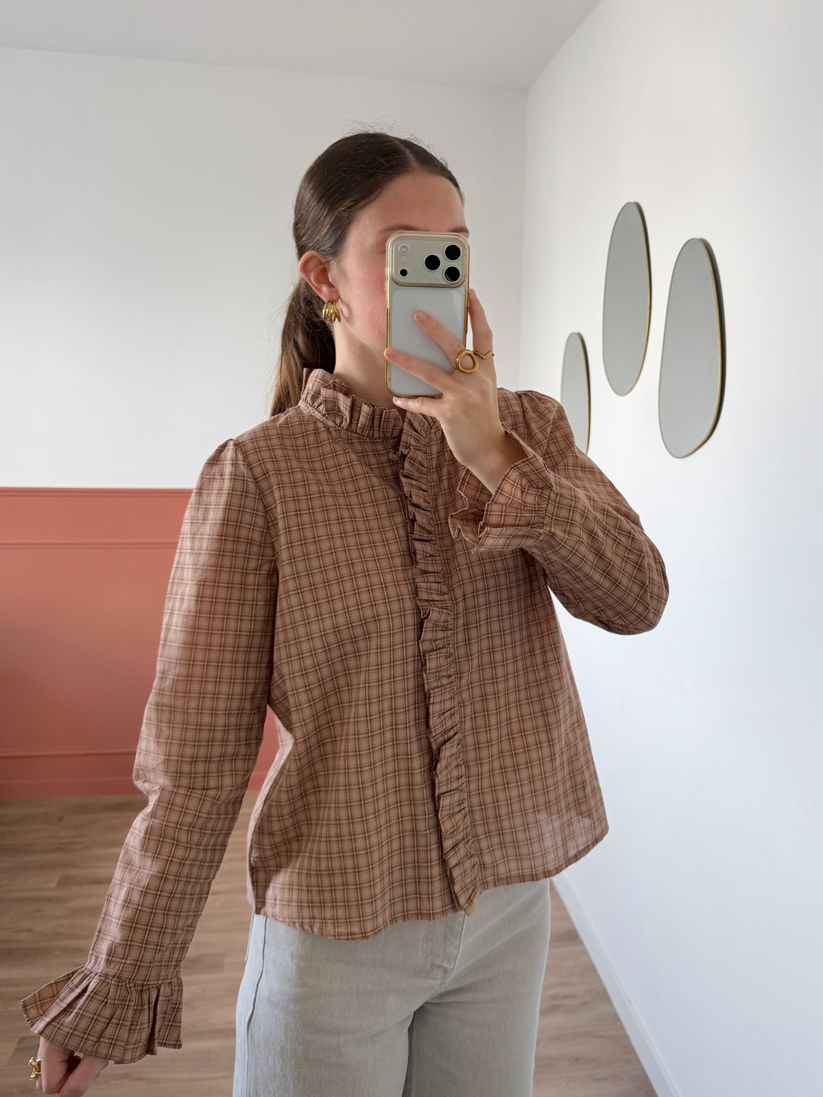 Blouse MARGOT marron