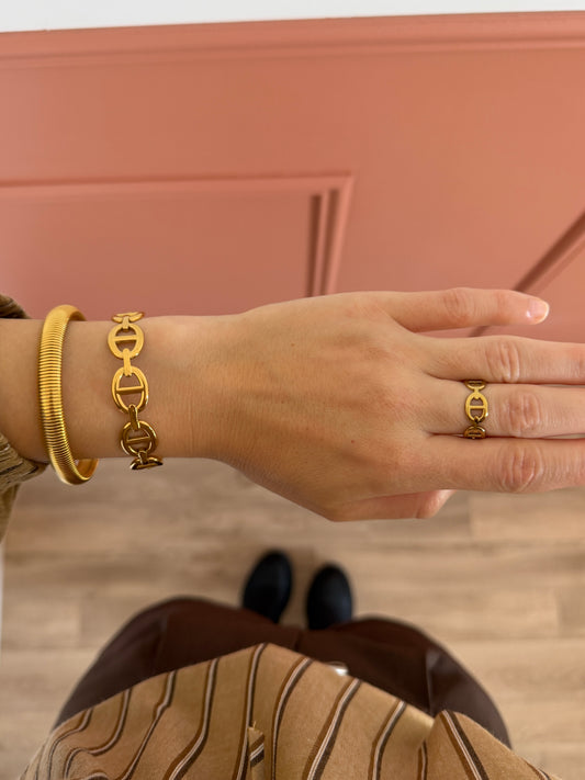 Bague SOLANGE dorée
