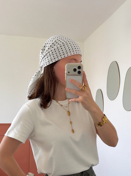 Foulard POIS blanc