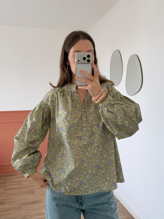 Blouse NOÉMIE verte