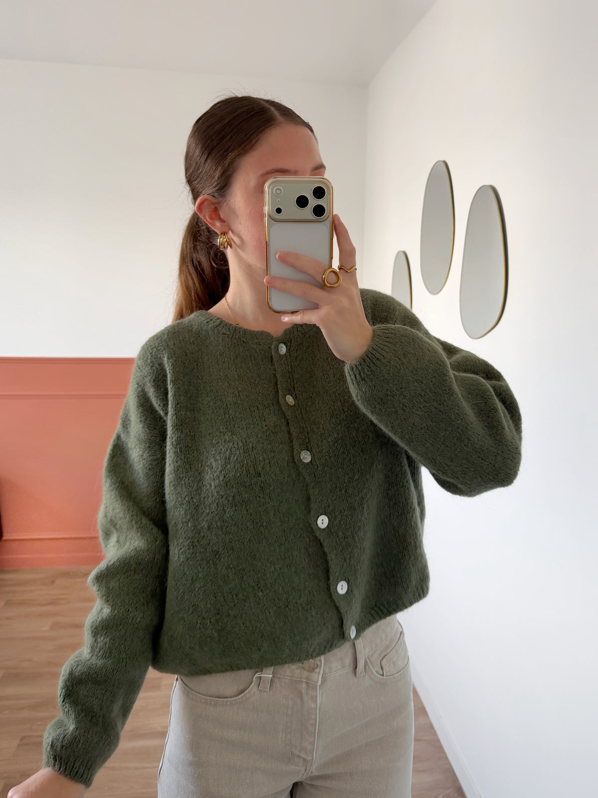 Cardigan OLIVIA kaki