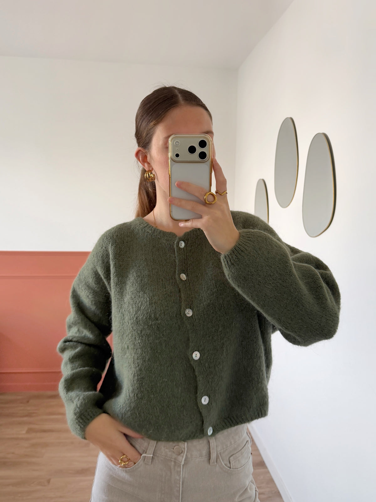 Cardigan OLIVIA kaki