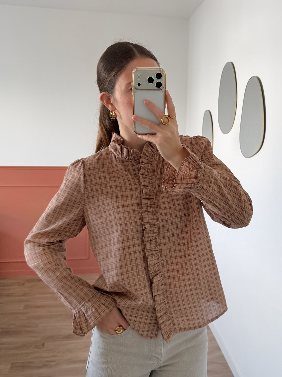 Blouse MARGOT marron
