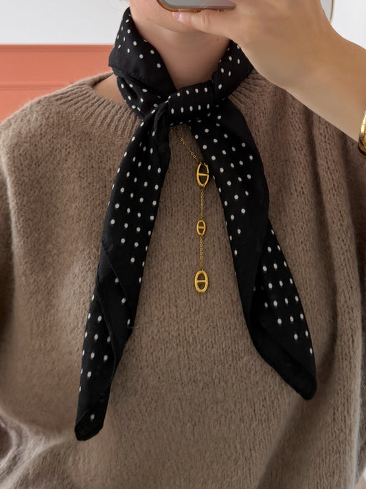Foulard POIS noir