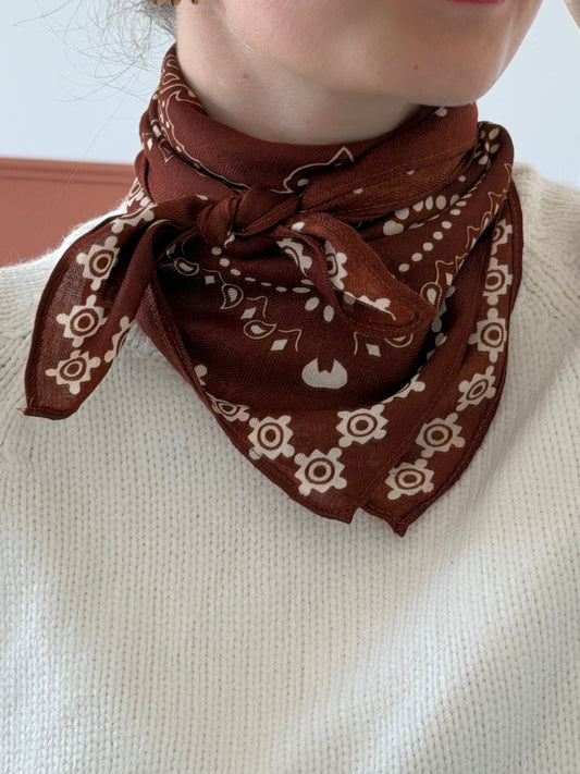 Foulard ANGELA terracotta