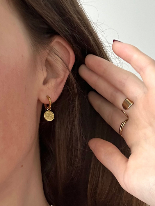 Boucles d'oreilles INA dorées