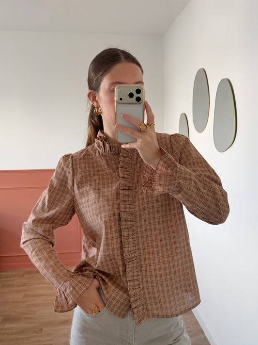 Blouse MARGOT marron