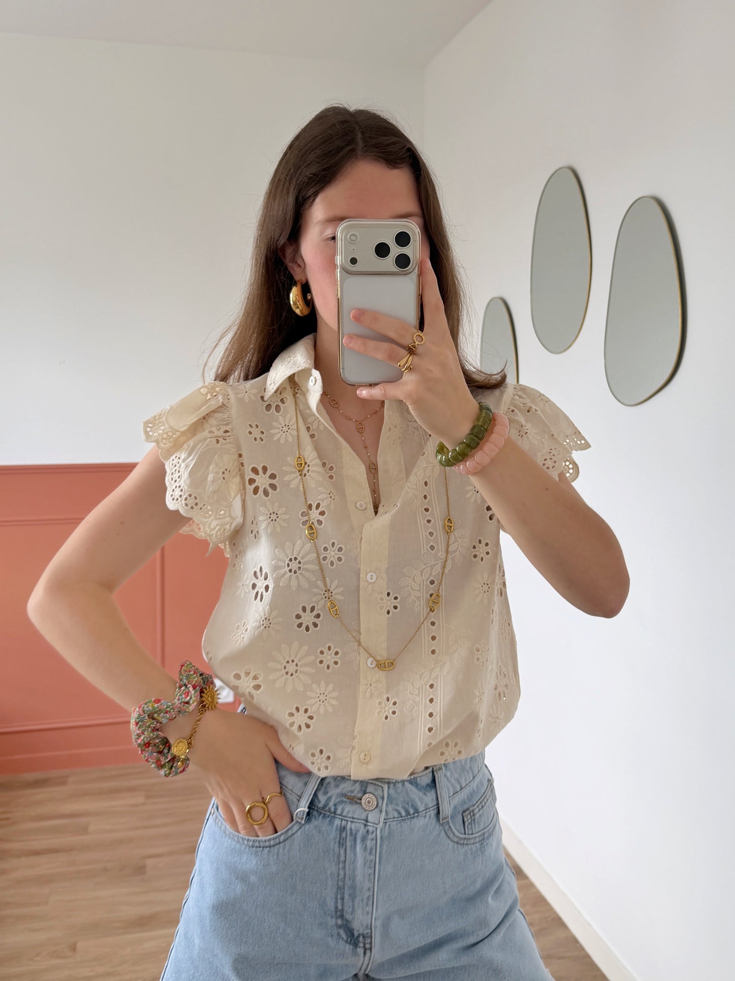 Chemise brodée FAUSTINE