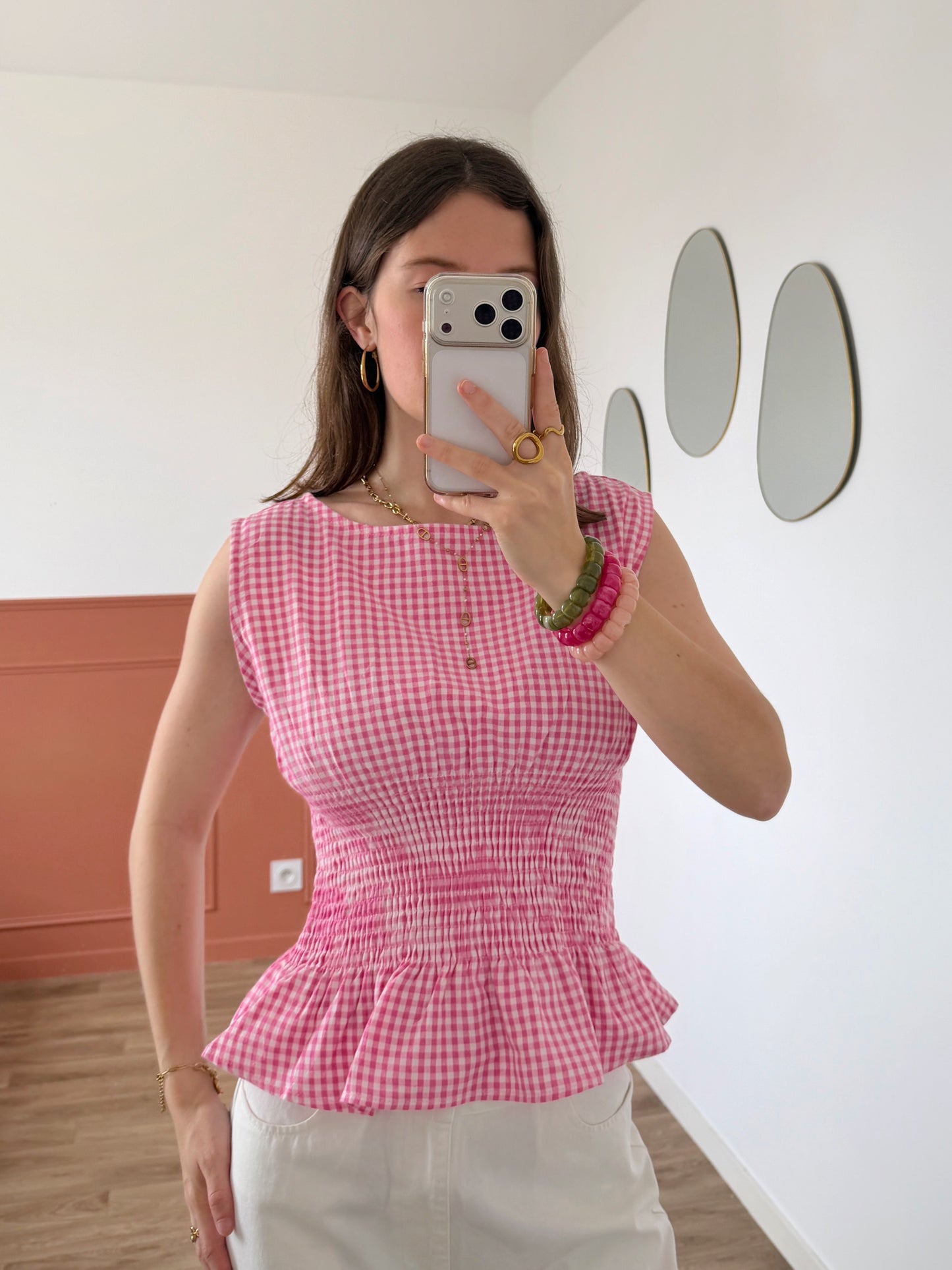 Top TINA vichy rose