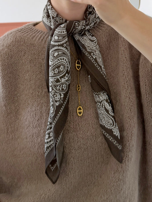 Foulard ANNE taupe