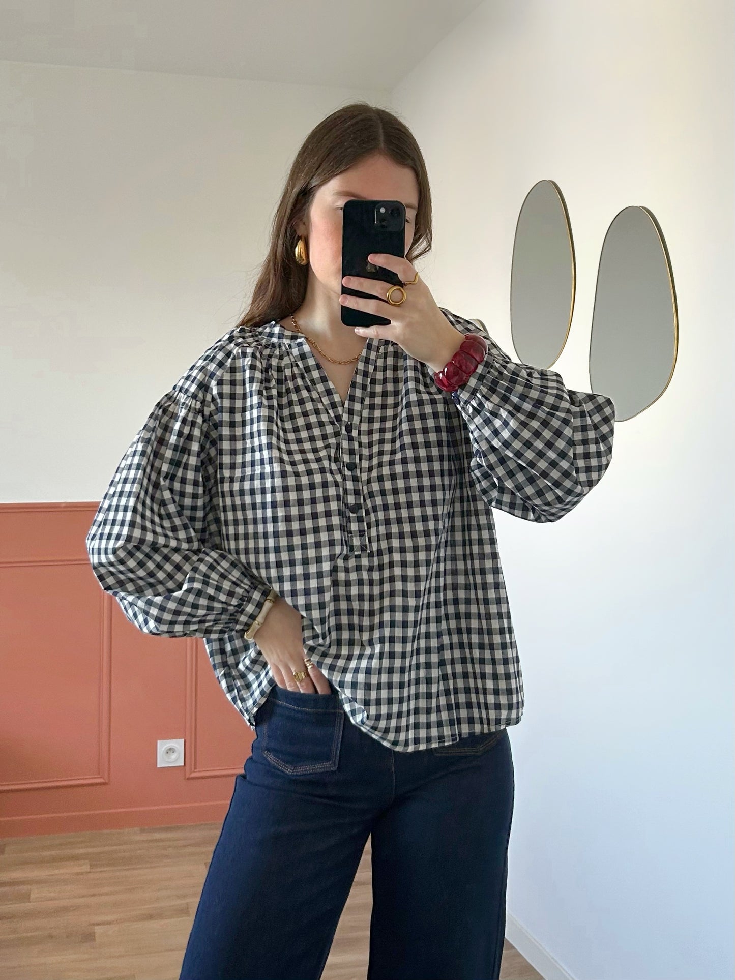 Blouse VANESSA bleu marine