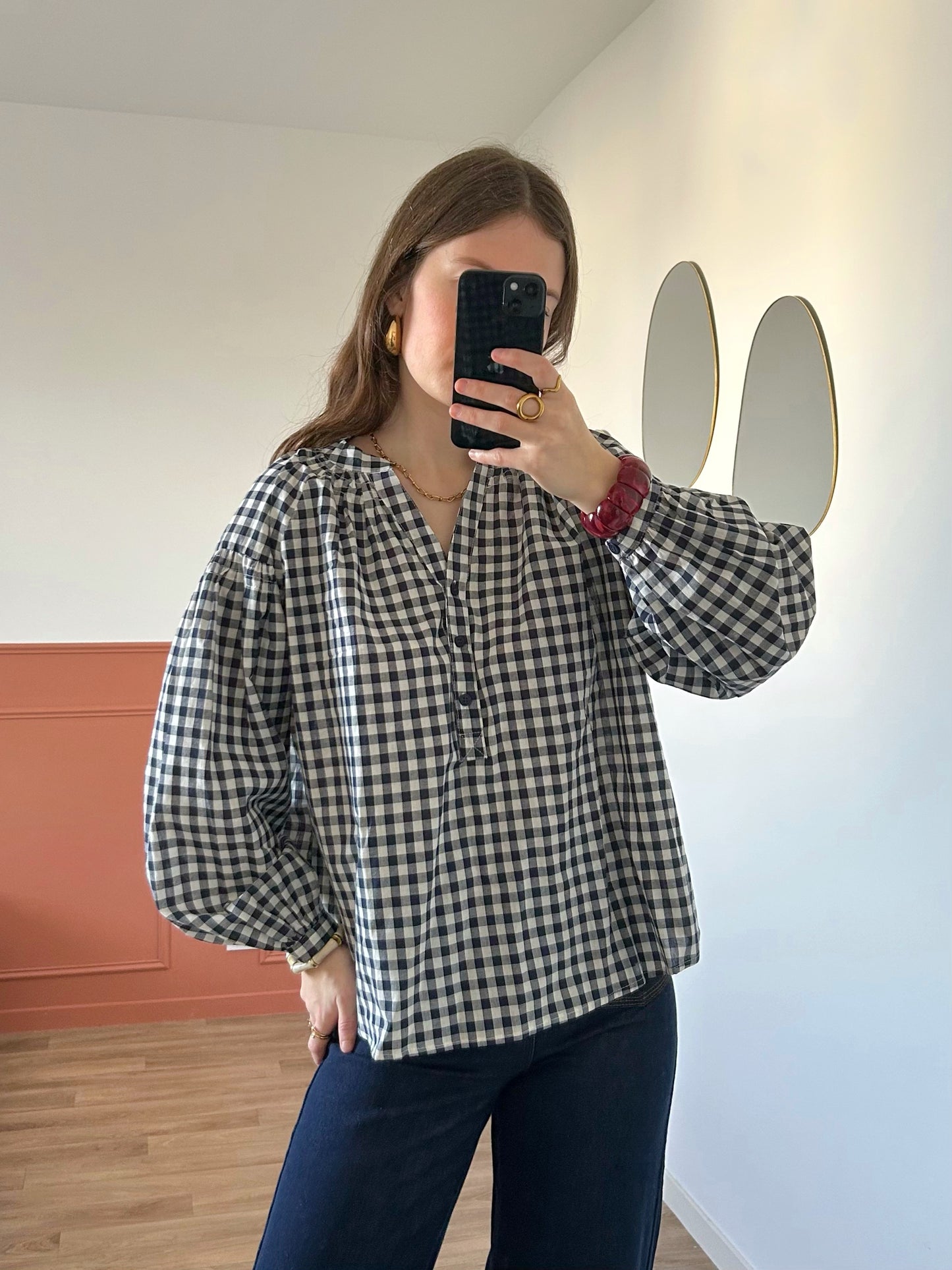 Blouse VANESSA bleu marine