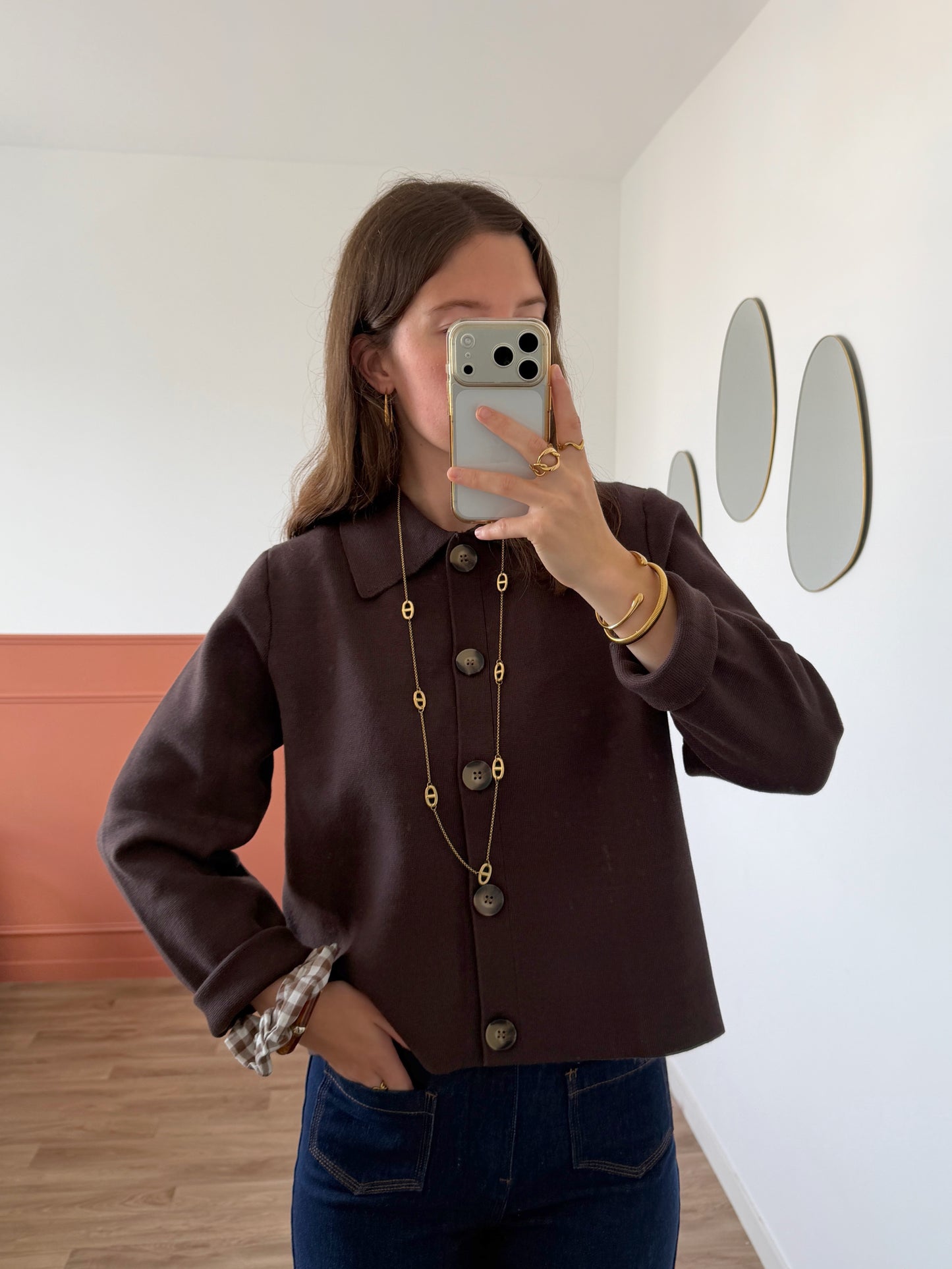 Cardigan LISA marron