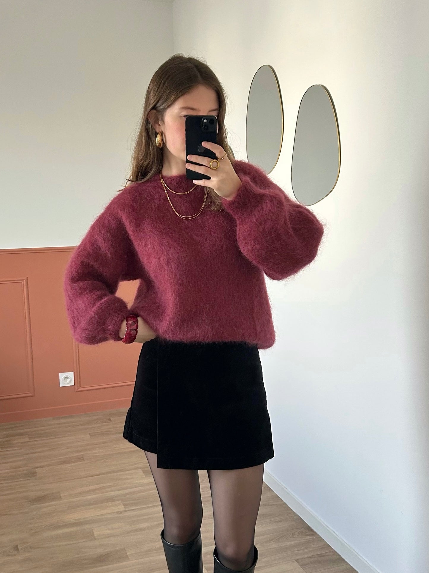 Jupe-short MAELLE noire