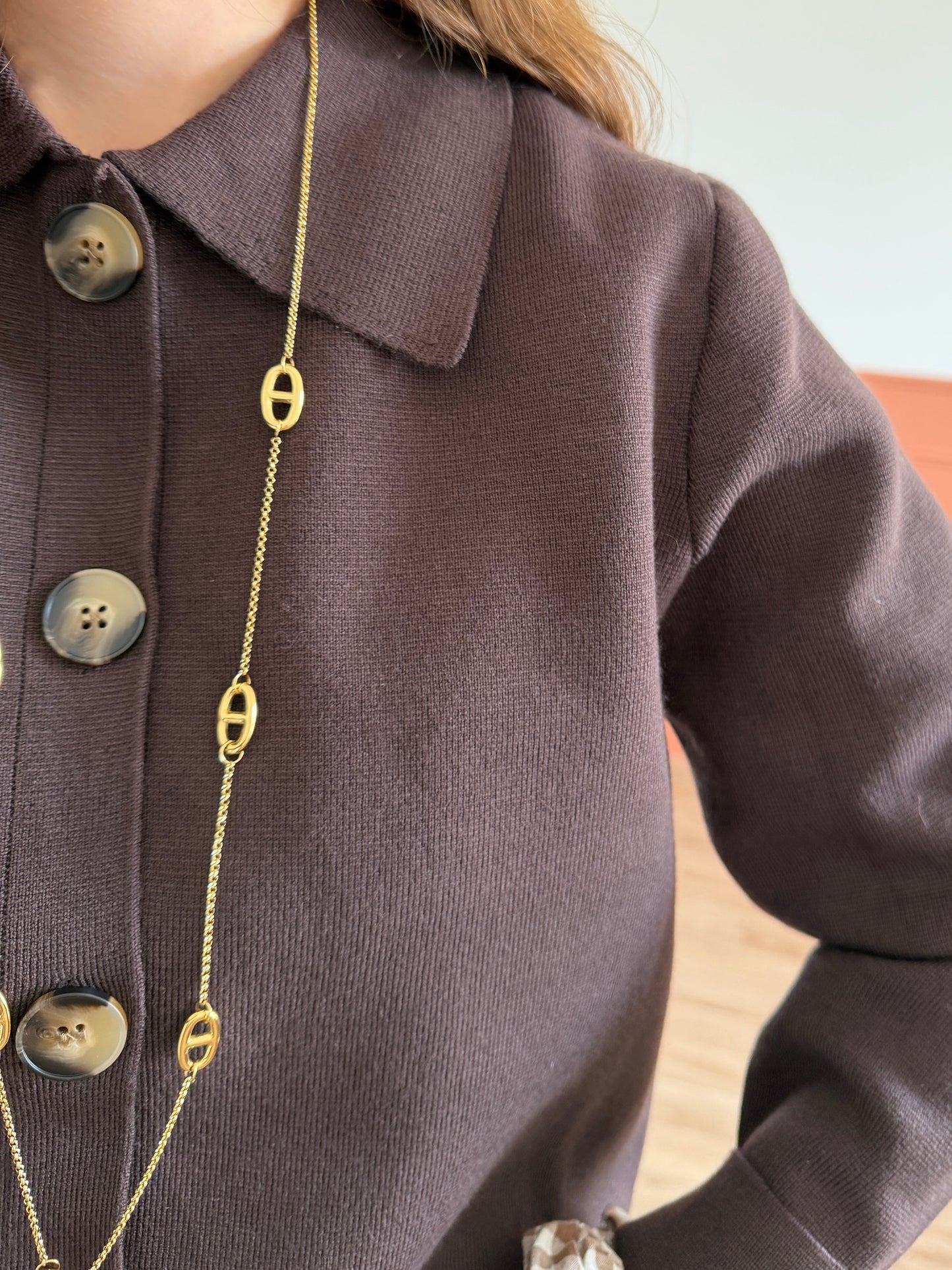 Cardigan LISA marron