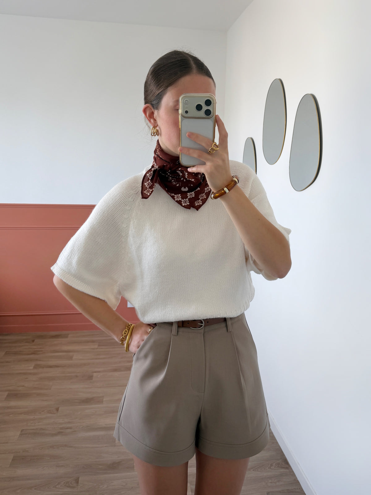 Foulard ANGELA terracotta