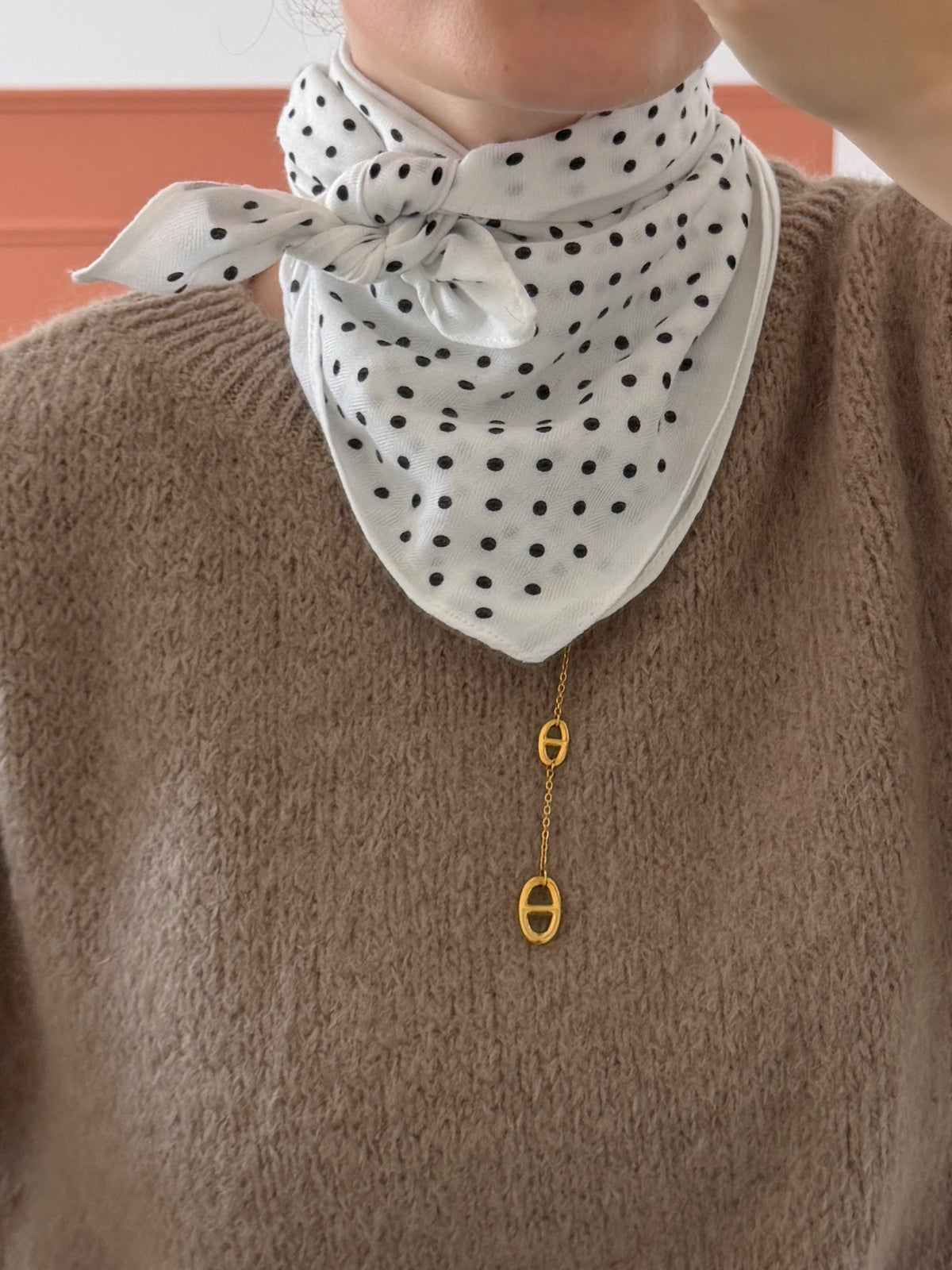 Foulard POIS blanc