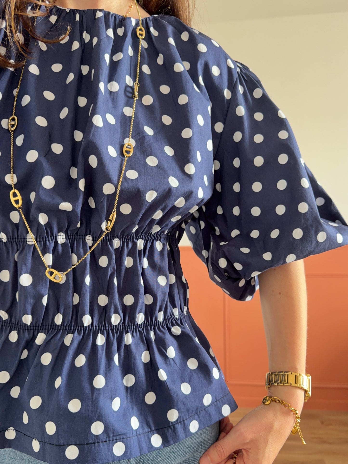 Blouse DANAÉ bleu marine