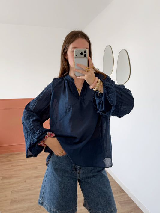 Blouse BOHEMA bleu marine