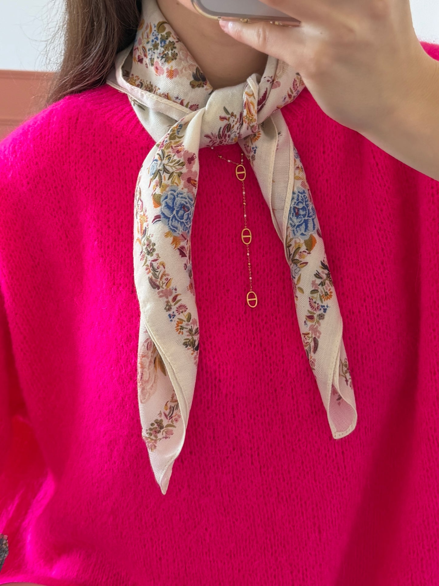 Foulard JULINE rose