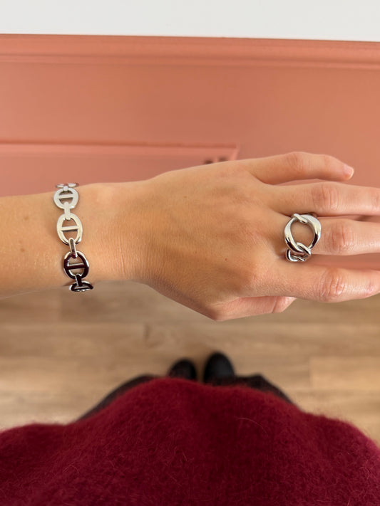 Bague AYA argentée