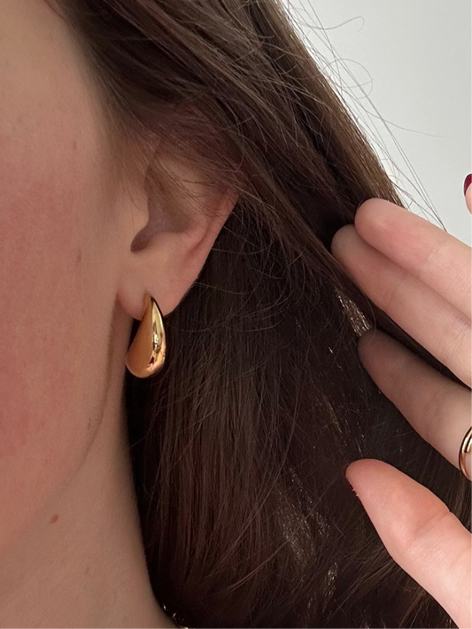 Boucles d'oreilles GOUTTES dorées