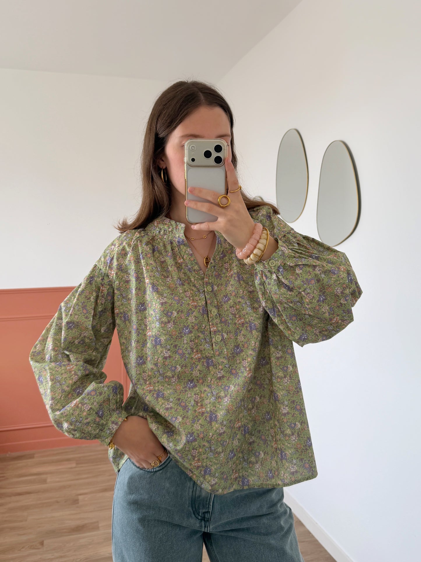 Blouse NOÉMIE verte