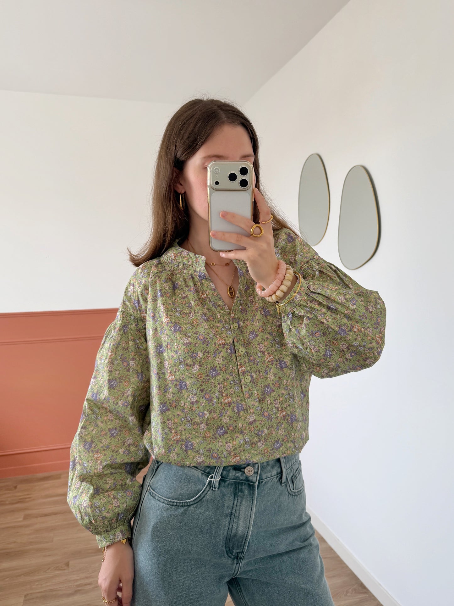 Blouse NOÉMIE verte