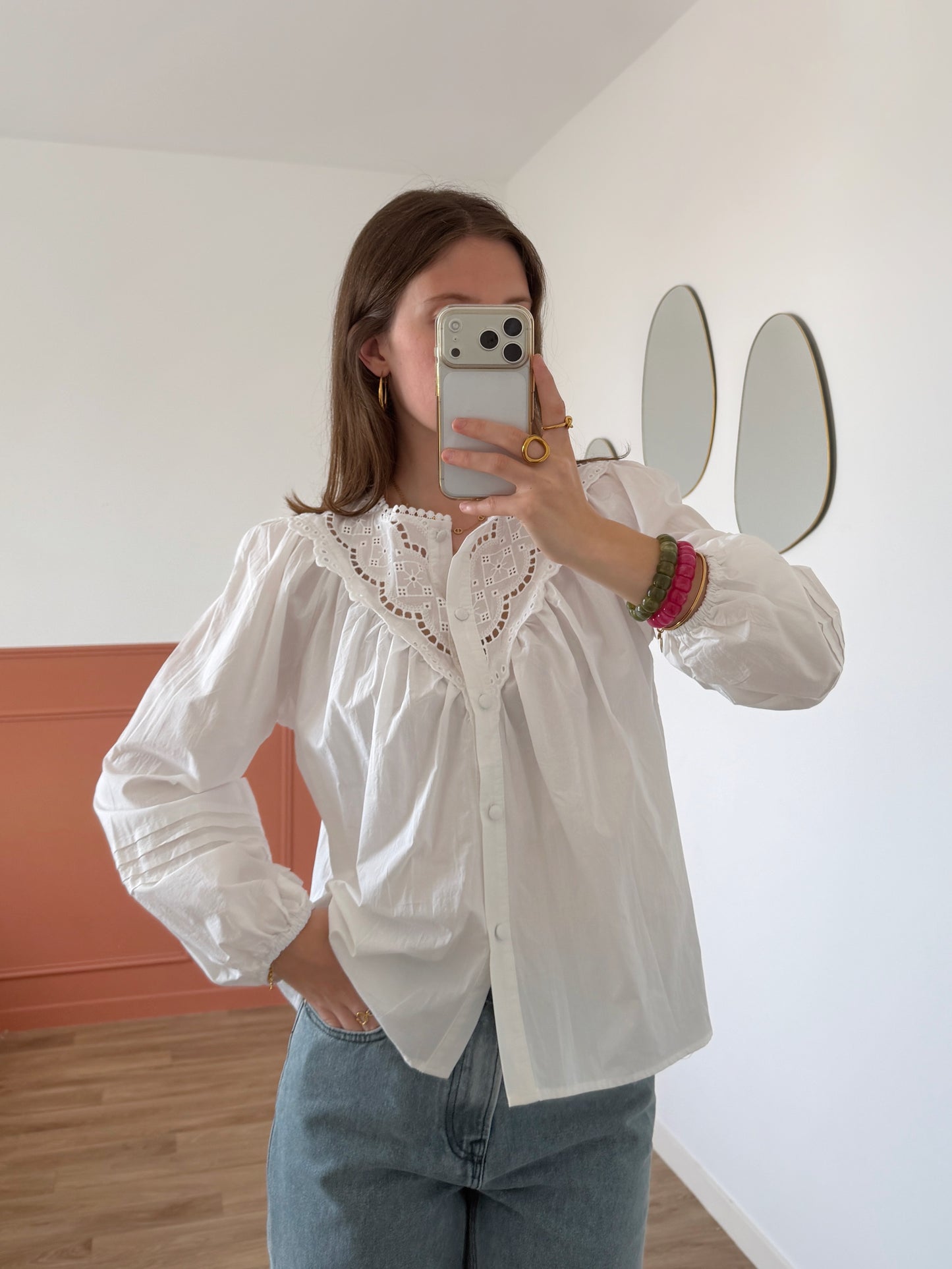 Blouse CLÉMENCE blanche