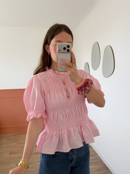 Blouse AURORE rose