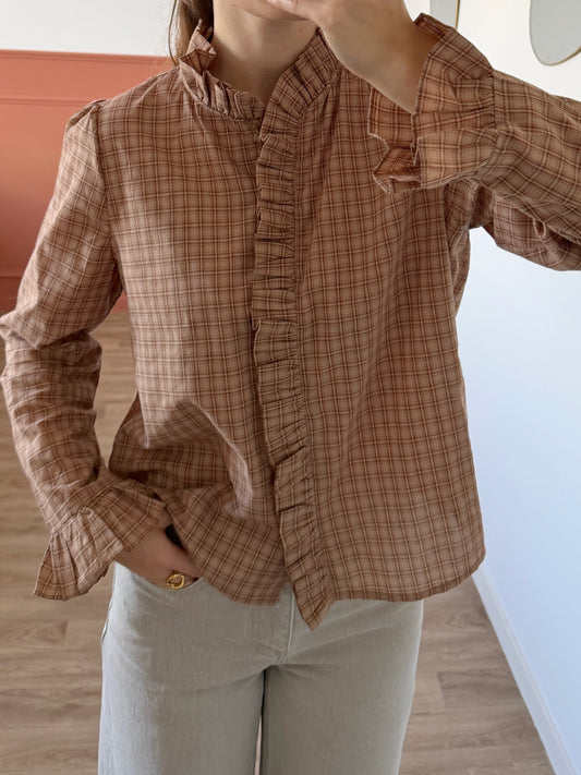 Blouse MARGOT marron