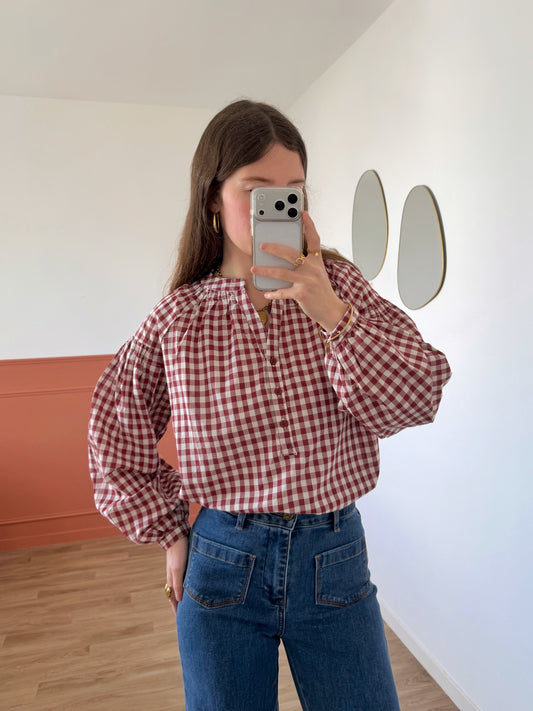 Blouse VANESSA bordeaux