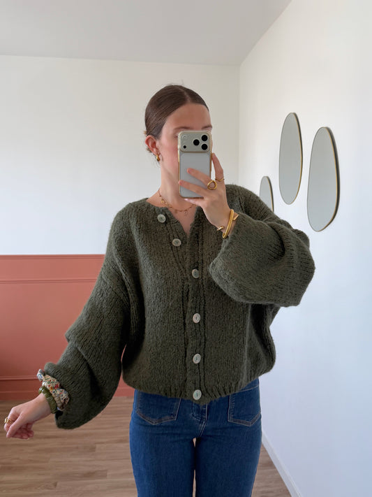 Cardigan EVA kaki