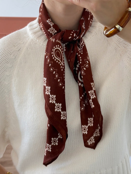Foulard ANGELA terracotta