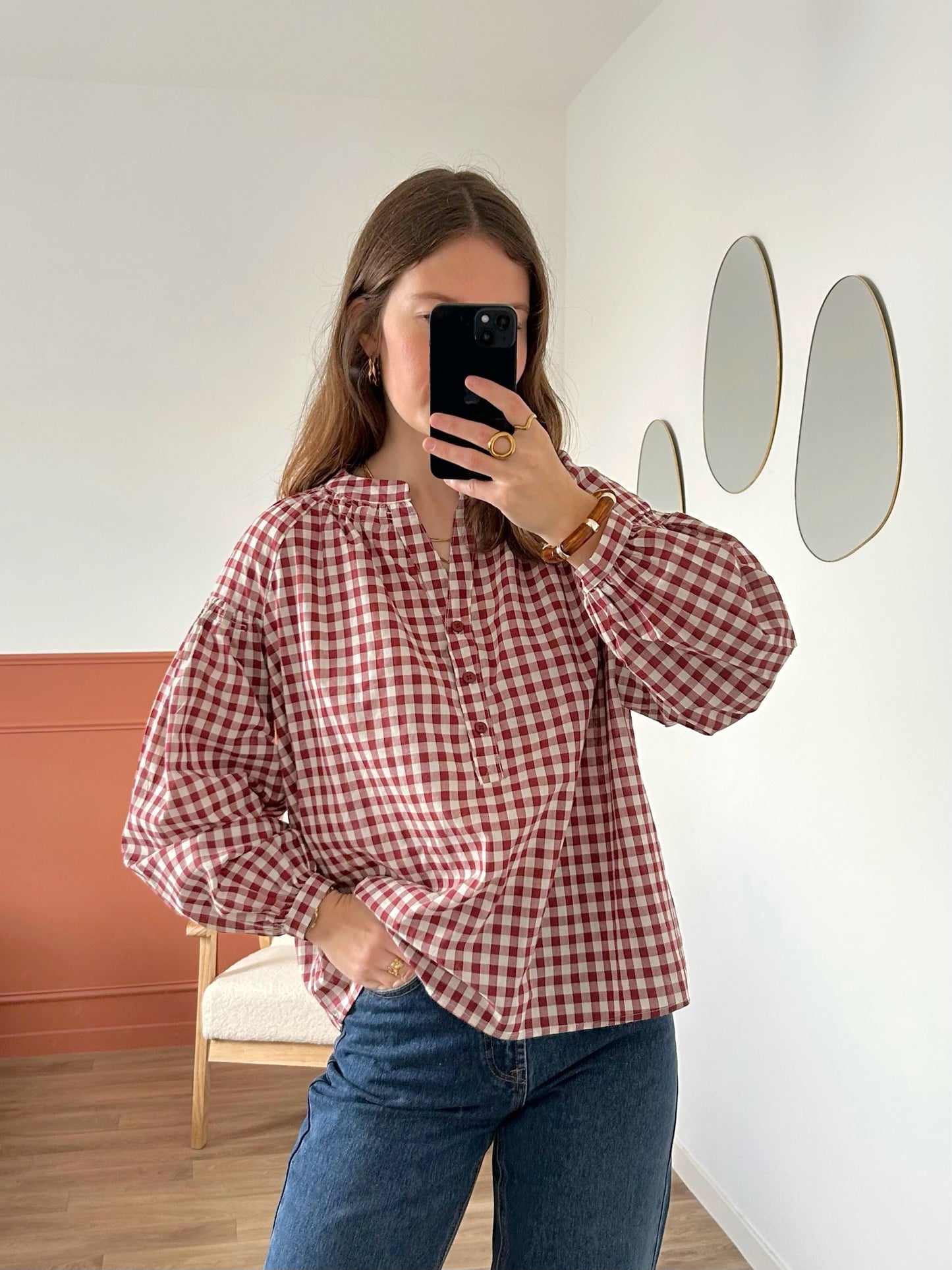 Blouse VANESSA bordeaux