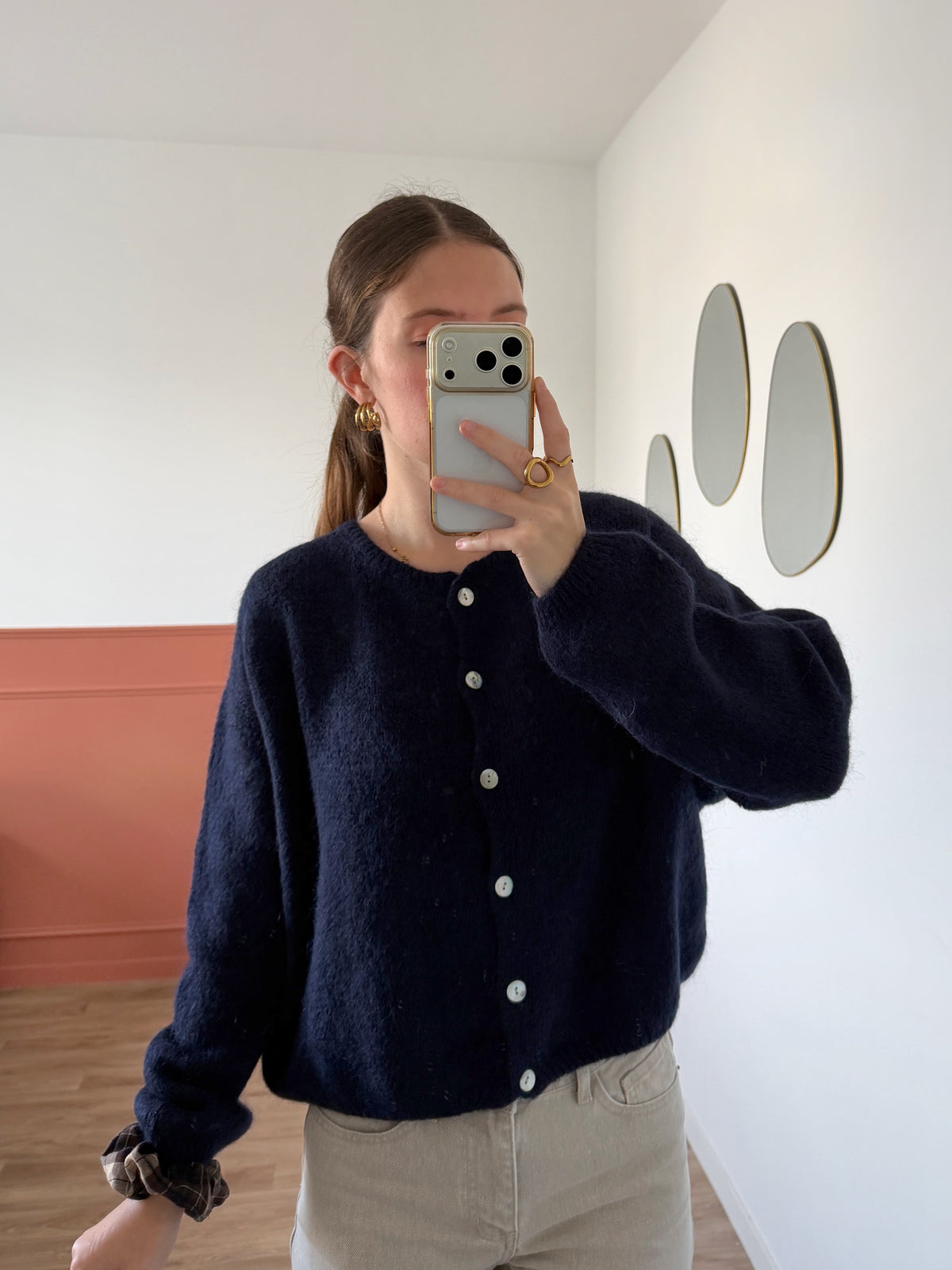Cardigan OLIVIA bleu marine