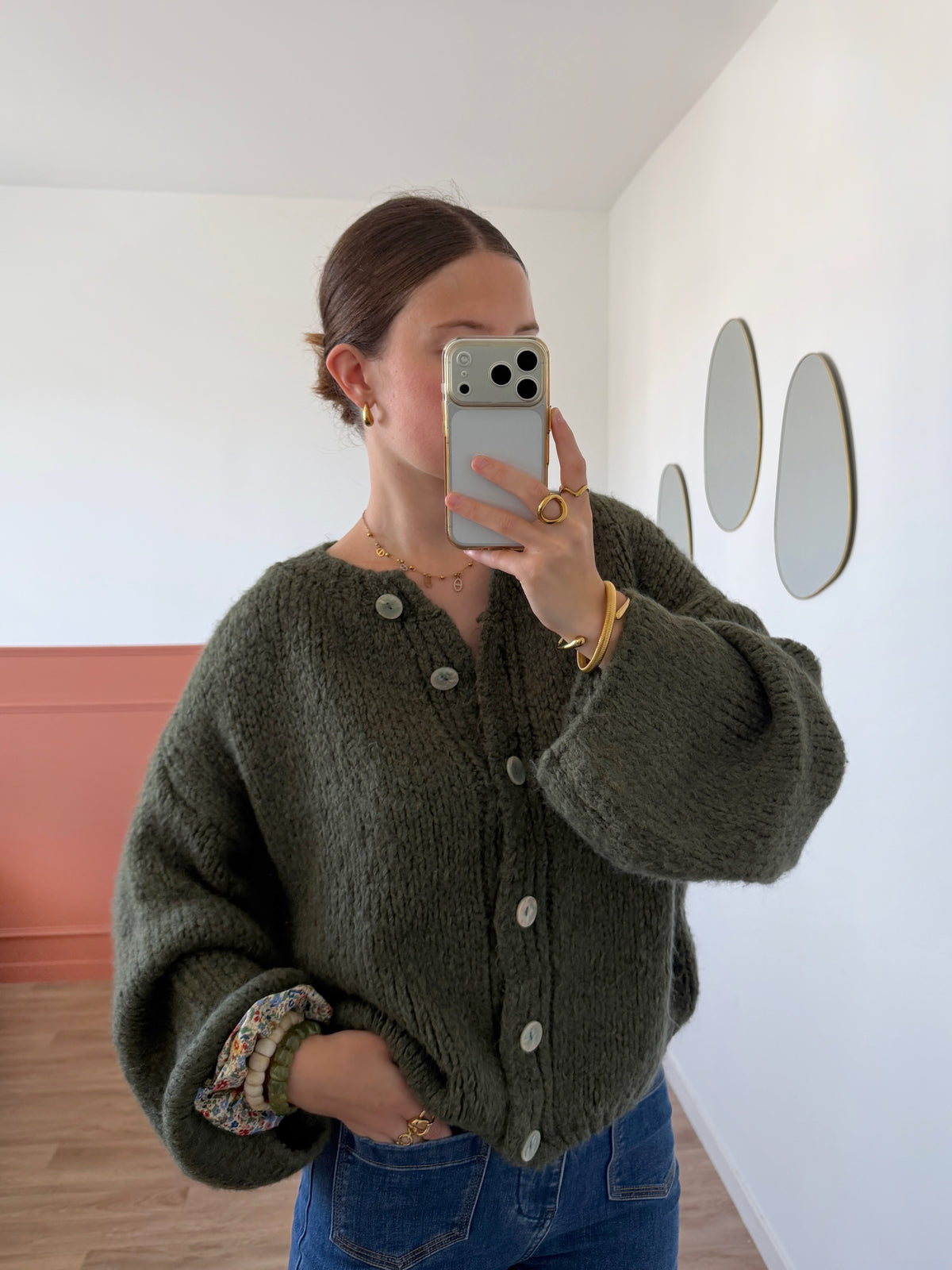 Cardigan EVA kaki