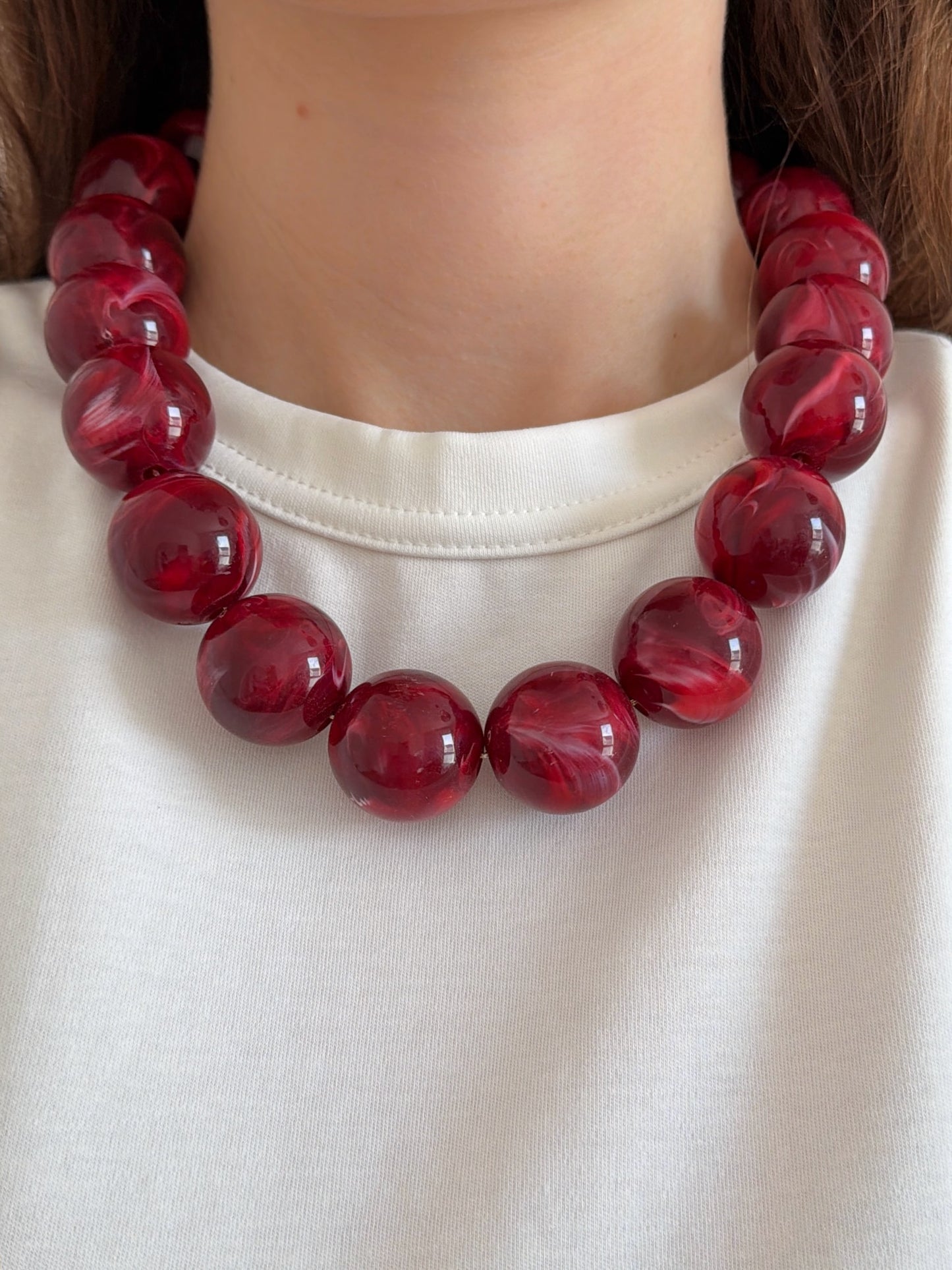 Collier PERLA rouge