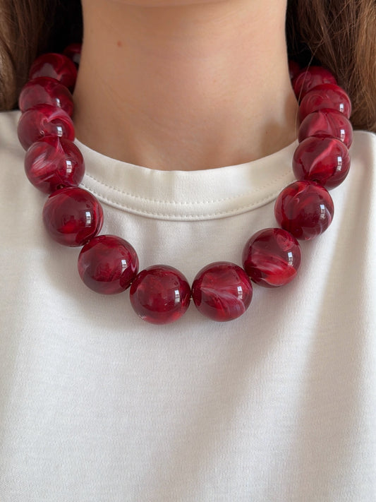 Collier PERLA rouge