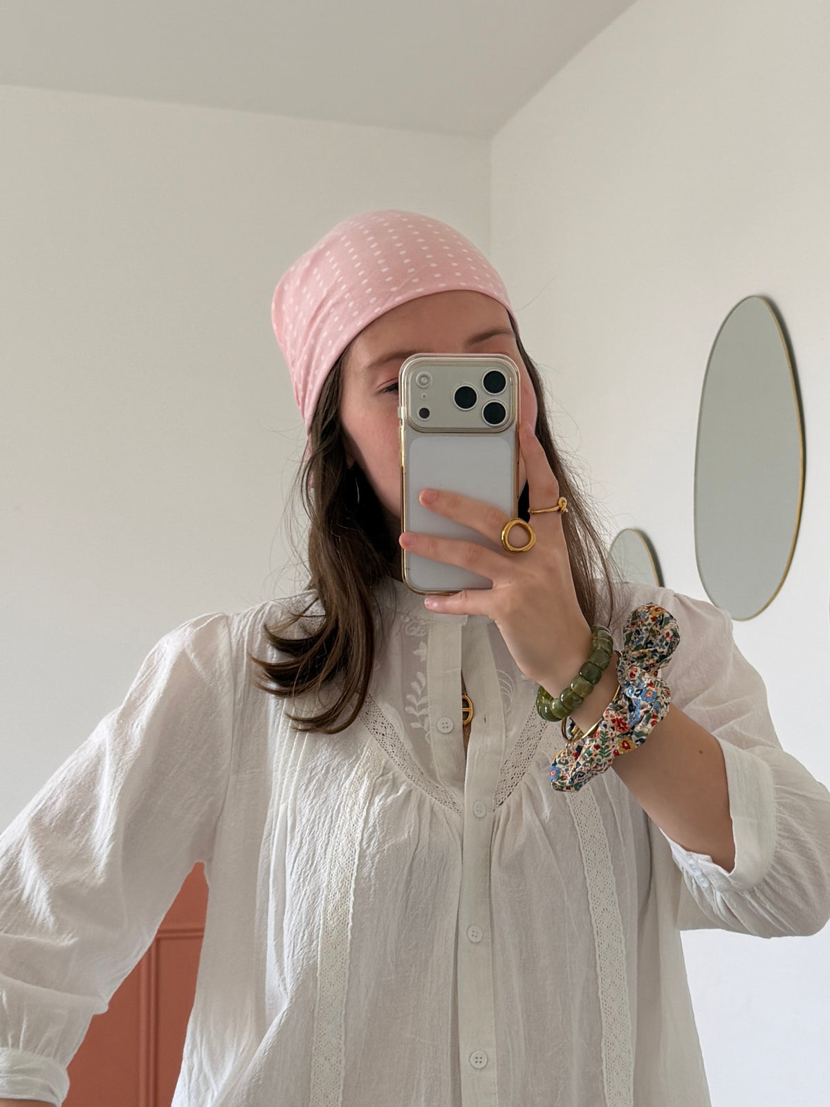 Foulard POIS rose