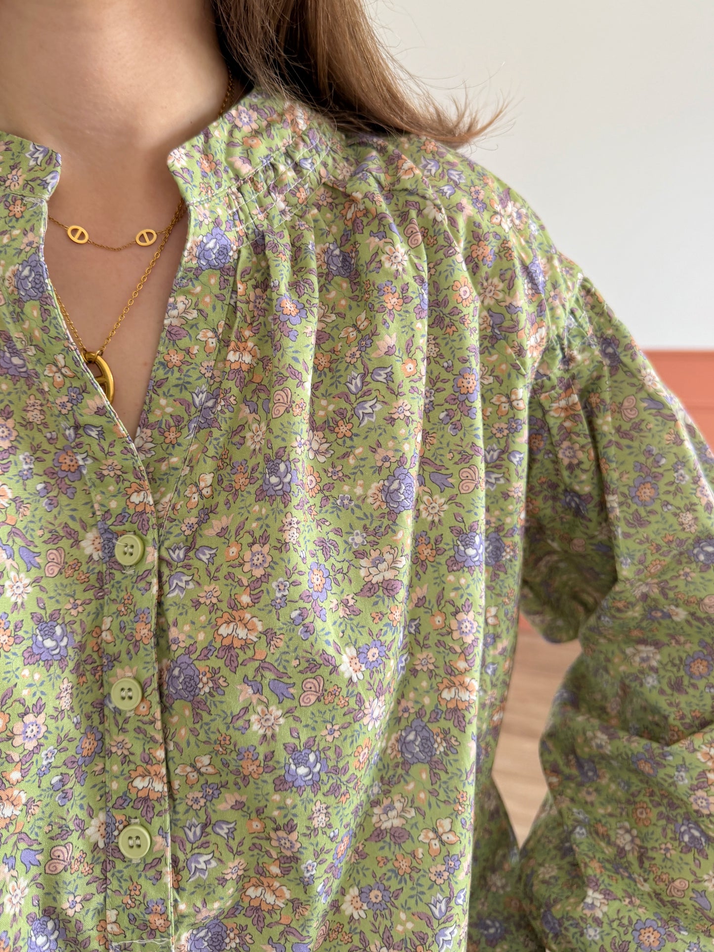 Blouse NOÉMIE verte