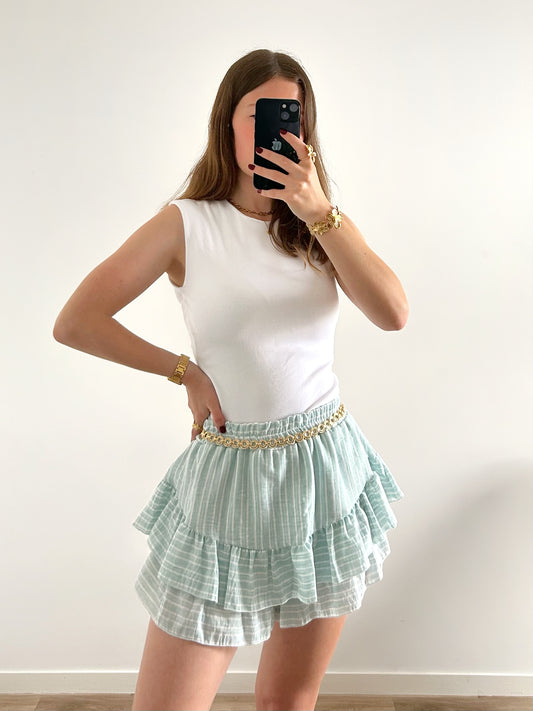 Jupe-short FANNY turquoise