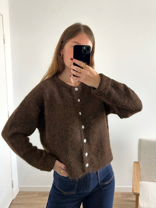 Cardigan ELENA chocolat