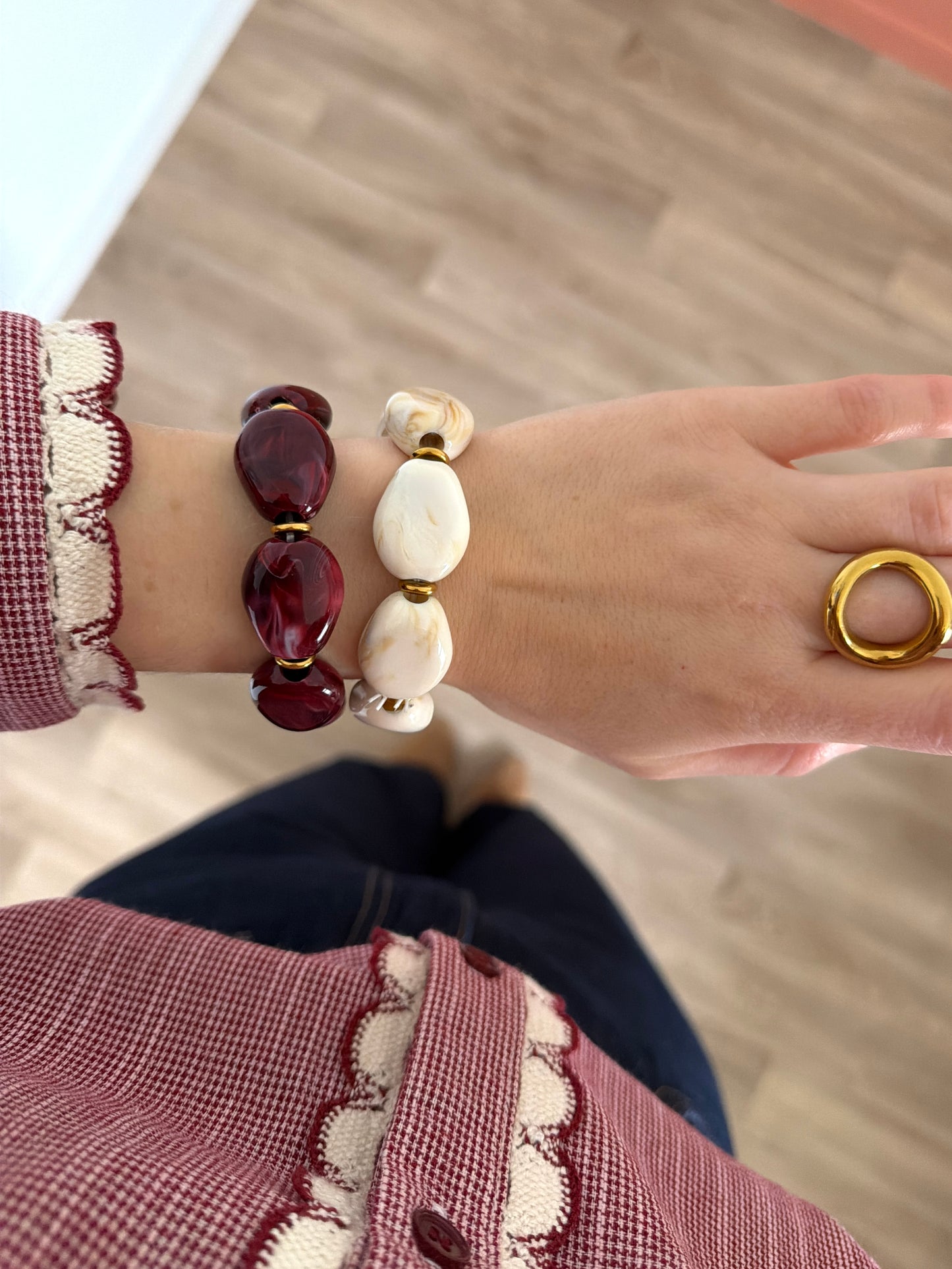 Bracelet TANIA bordeaux