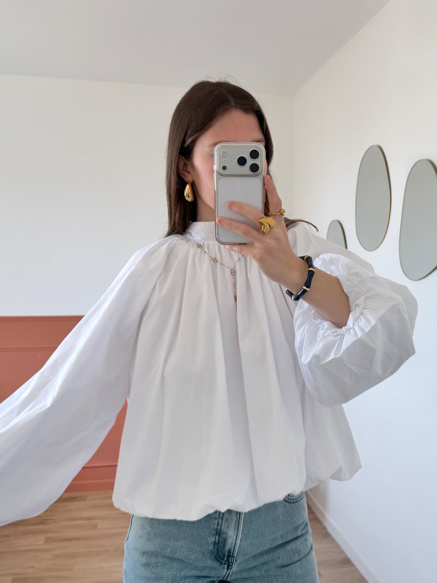 Blouse CORALIE blanche