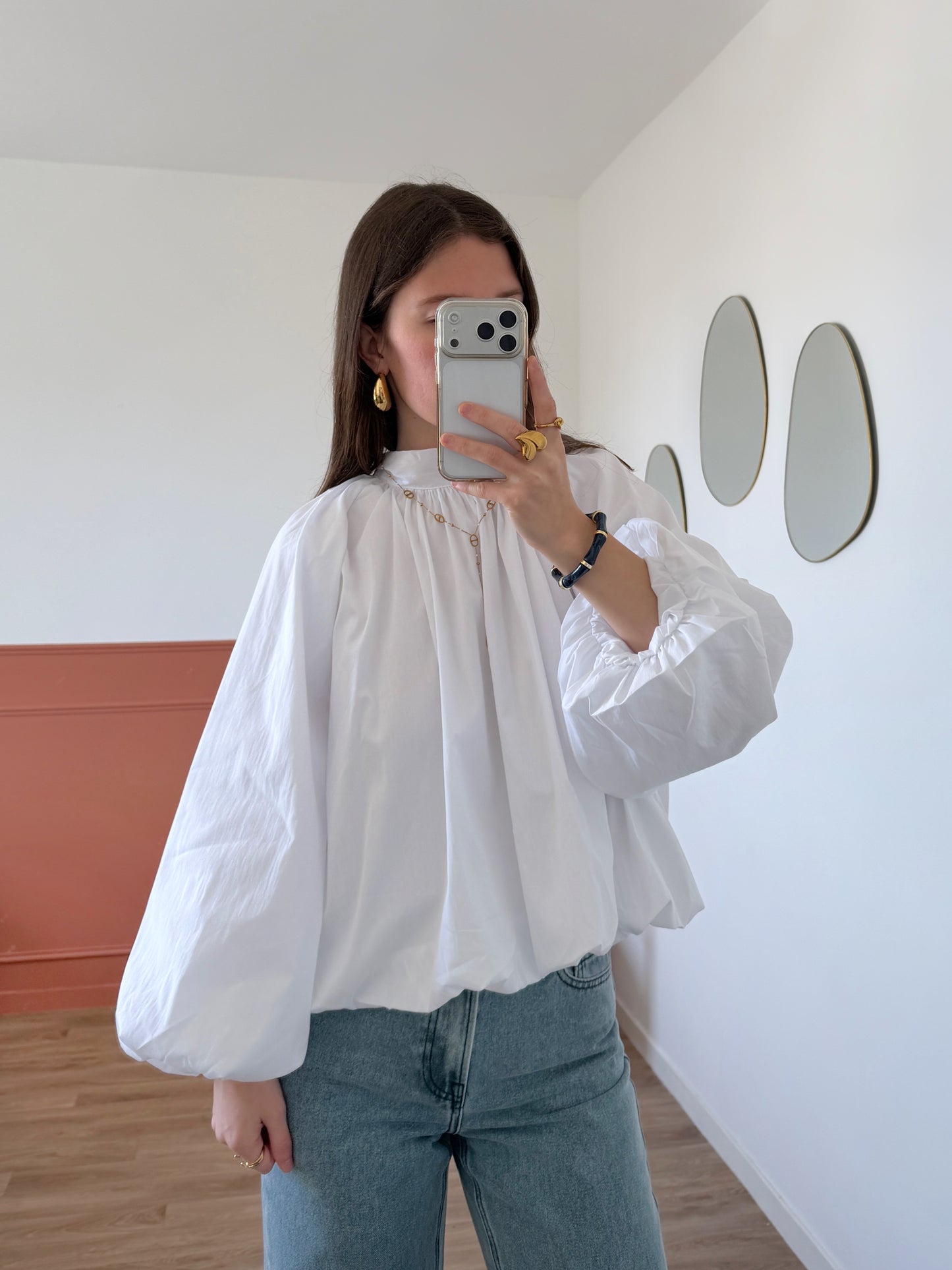 Blouse CORALIE blanche