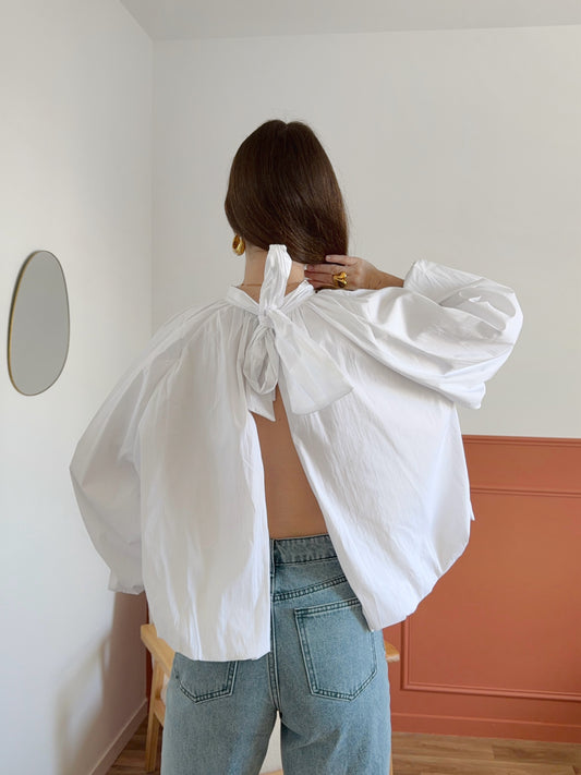Blouse CORALIE blanche