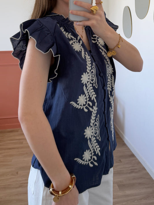 Blouse CHLOÉ bleu marine
