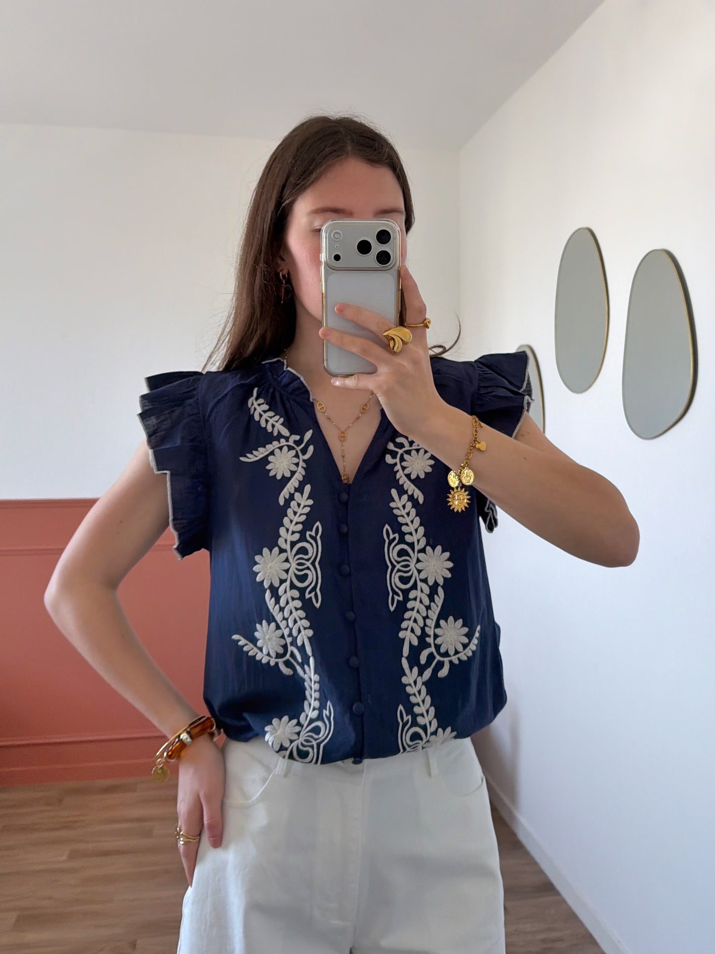 Blouse CHLOÉ bleu marine