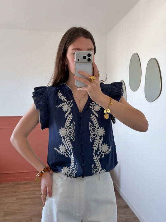 Blouse CHLOÉ bleu marine
